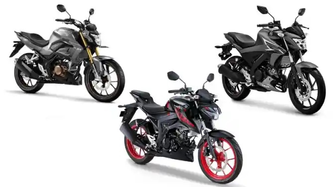 Honda CB150R Streetfire, Yamaha Vixion R, dan Suzuki GSX-S150