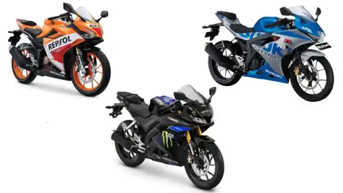 Honda CBR150R, Yamaha YZF-R15, dan Suzuki GSX-R150