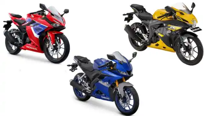 Honda CBR150R, Yamaha YZF-R15, dan Suzuki GSX-R150