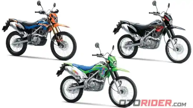 Honda CRF150L, Yamaha WR 155R, KLX150