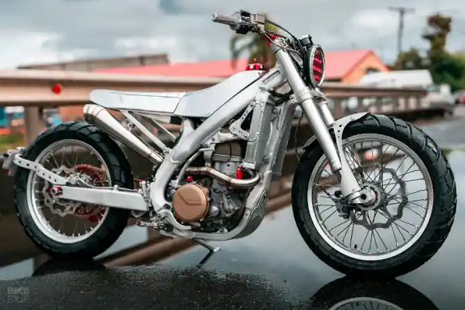 Honda CRF450X Custom Silver Surfer