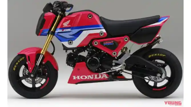 Honda MSX 125 Grom Bergaya Tim Balap HRC