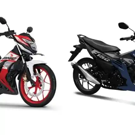 Honda Sonic 150R dan Suzuki Satria F150