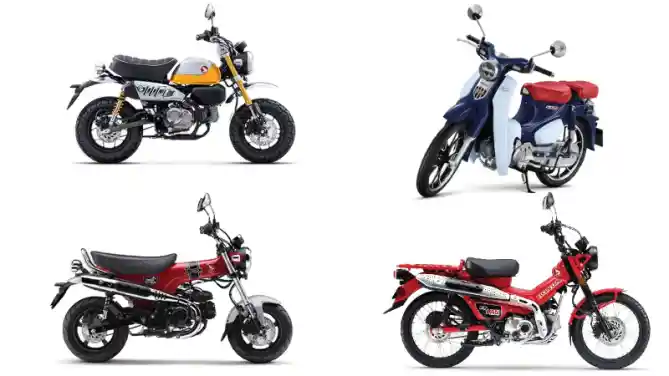 Honda ST125 Dax, Super Cub C125, CT125, dan Monkey