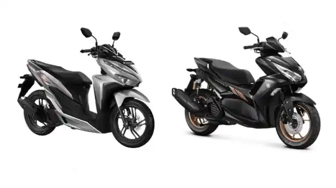 Honda Vario 150 dan Yamaha All New Aerox 155 Connected