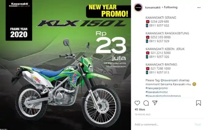 Kawasaki KLX 150L Kawansakti