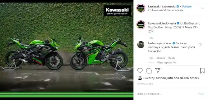 Kawasaki Ninja ZX-25R dan Kawasaki Ninja 250SL