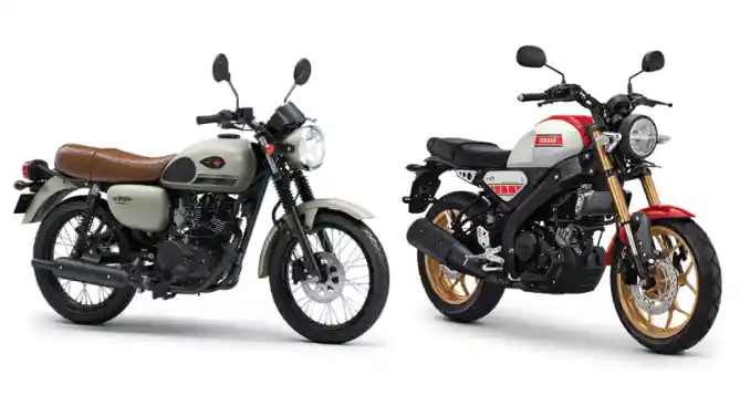 Kawasaki W175 dan Yamaha XSR 155