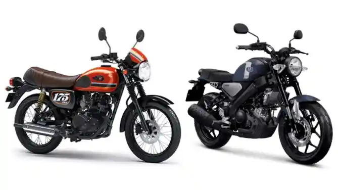 Kawasaki W175 dan Yamaha XSR 155