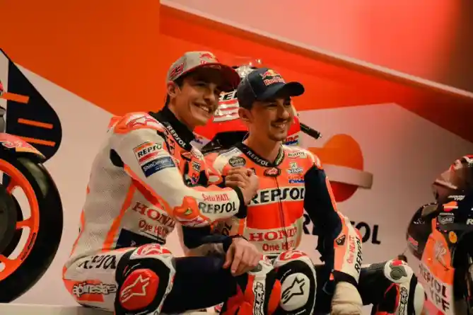 Marc Marquez & Jorge Lorenzo Tim Honda