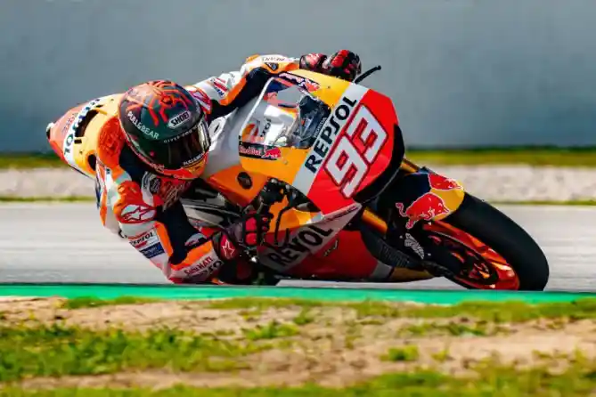 Marc Marquez Latihan Pribadi di Barcelona