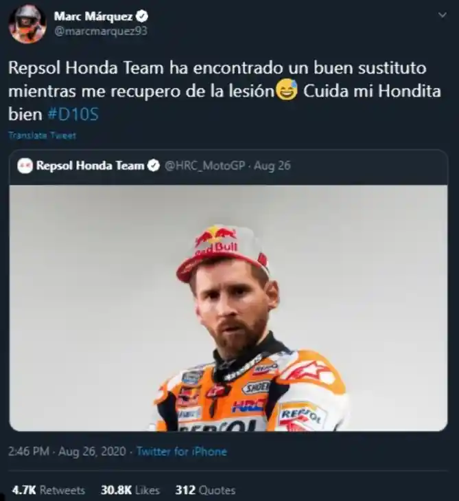 Messi Repsol Honda