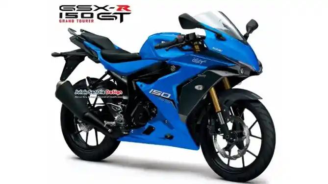 Modifikasi digital Suzuki GSX-R150 Touring