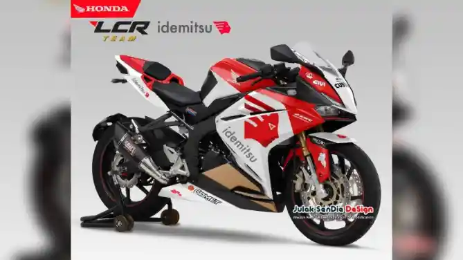 Modifikasi Honda CBR250RR livery LCR Honda Alex Marquez dan Takaaki Nakagami