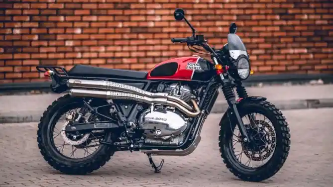 Modifikasi Royal Enfield Interceptor 650 Bergaya Scrambler