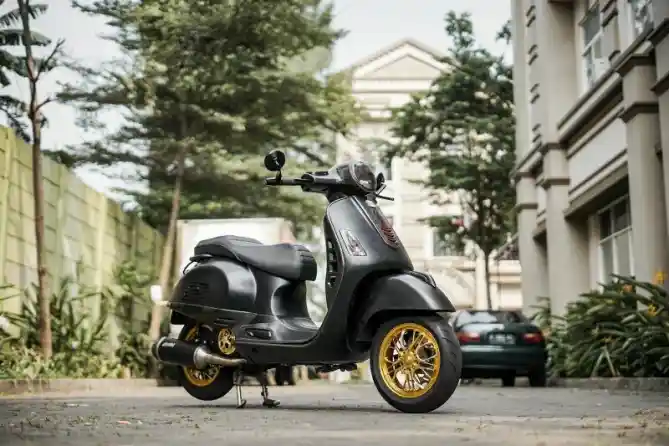 Modifikasi Vespa GTS Atta Halilintar