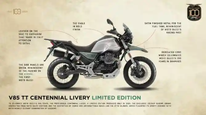 Moto Guzzi V85 TT dan V7 Stone Centenario Limited Edition