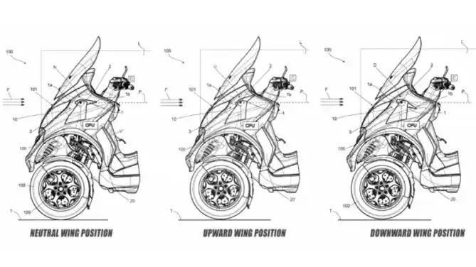 Paten Winglet Piaggio MP3 2020