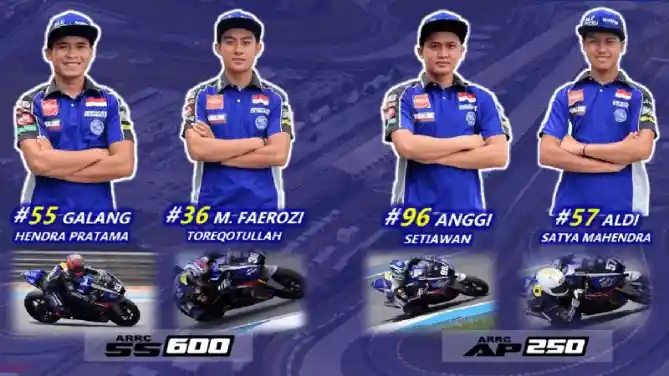 Pembalap Honda dan Yamaha Indonesia Siap Berlaga di ARRC Malaysia 2022