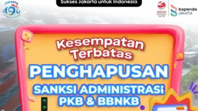 Pemprov DKI Jakarta Adakan Pemutihan Pajak Motor