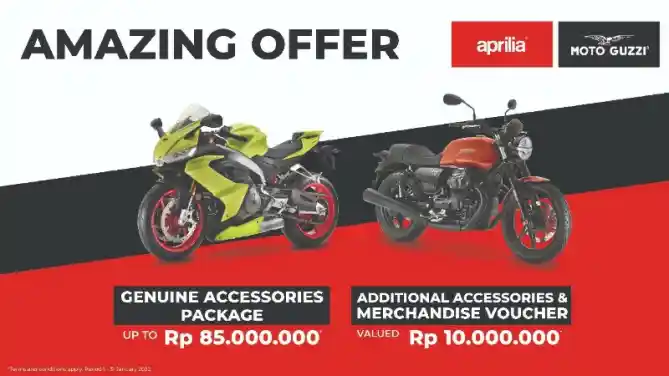 Promo Aprilia dan Moto Guzzi