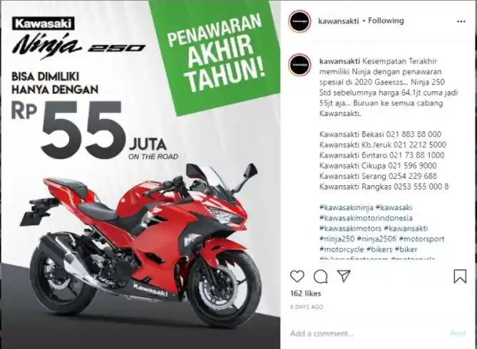 Promo Kawasaki NInja 250 FI Kawansakti