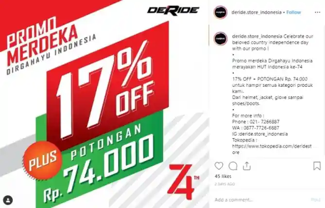 Promo Merdeka DeRide