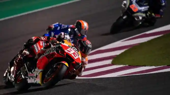 Qatar 2020: Marc Marquez, Joan Mir, Alex Rins, Valentino Rossi