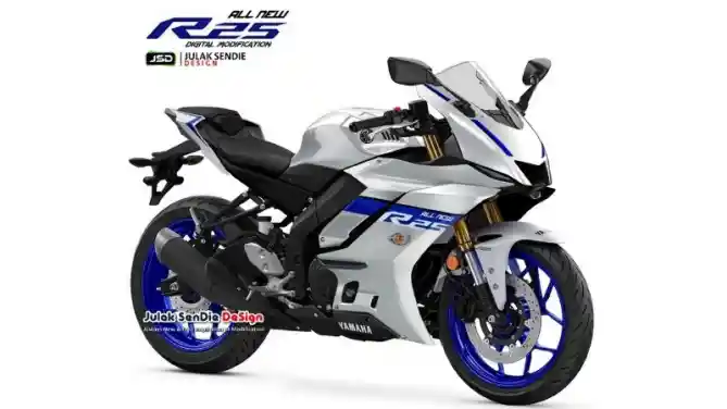 Render Yamaha R25 2021