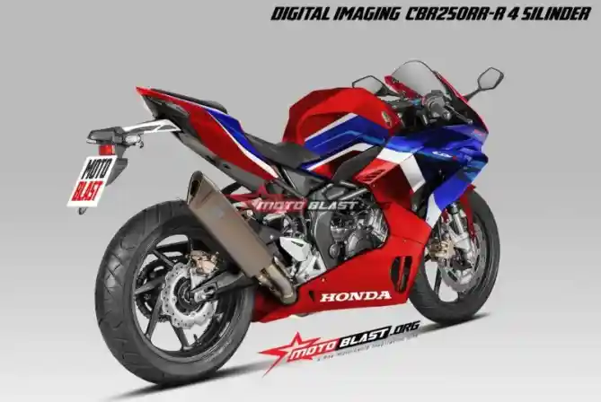 Rendering belakang Honda CBR250RR-R