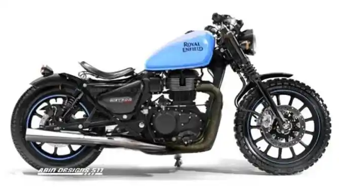 Rendering Digital Royal Enfield Meteor 350