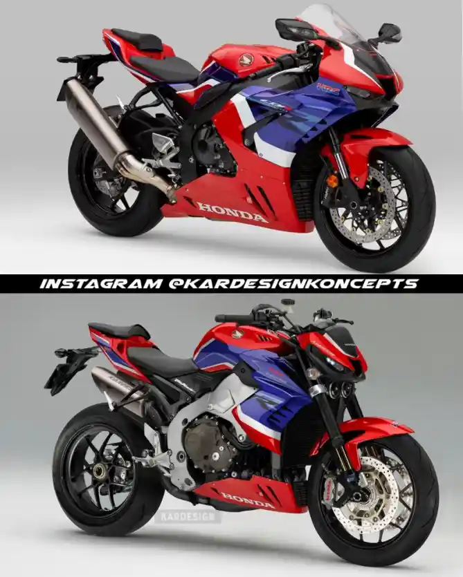 Rendering Honda CB1000R Kardesignkoncept