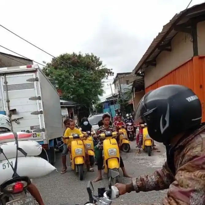 Skuter Listrik Migo Digunakan Anak Kecil