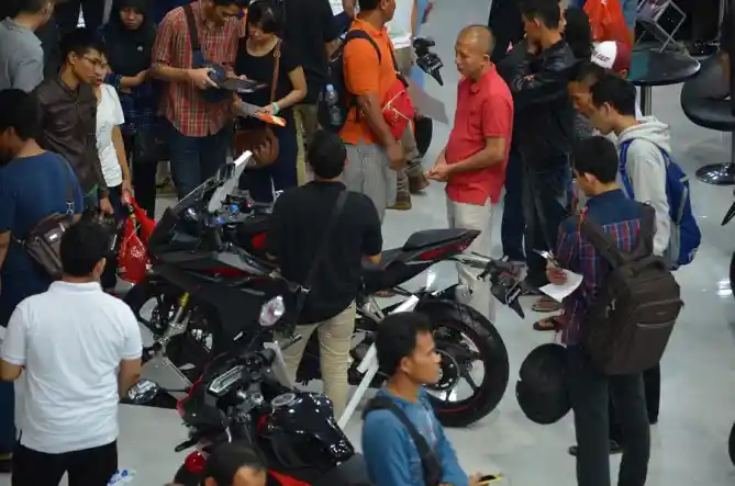 Saat beli motor Honda di Jakarta Fair