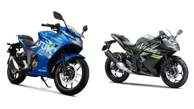 Suzuki Gixxer SF 250 dan Kawasaki Ninja 250 SL