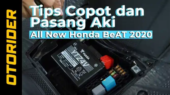 Tips Copot dan Pasang Aki All New Honda BeAT 2020 | Cinematic - Indonesia | OtoRider