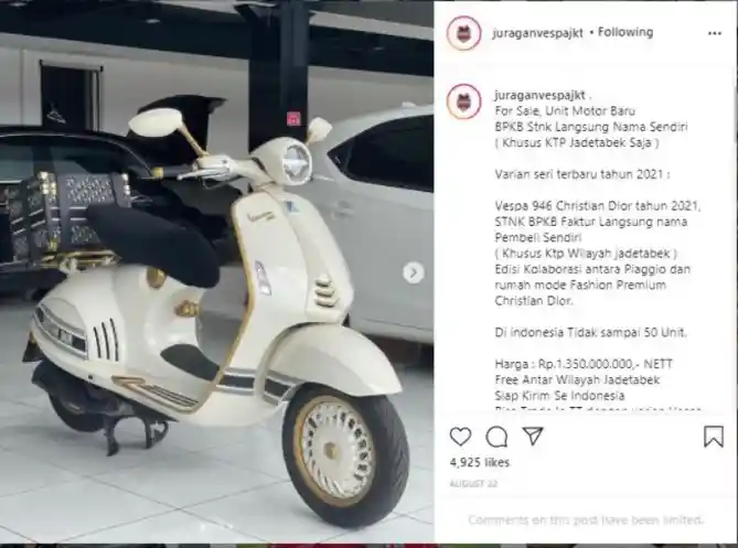 Vespa 946 Christian Dior