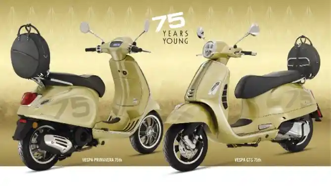 Vespa Primavera dan GTS 75 Tahun