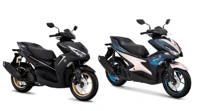 Yamaha All New Aerox 155 Connected dan Aerox 155 Doxou versi lama