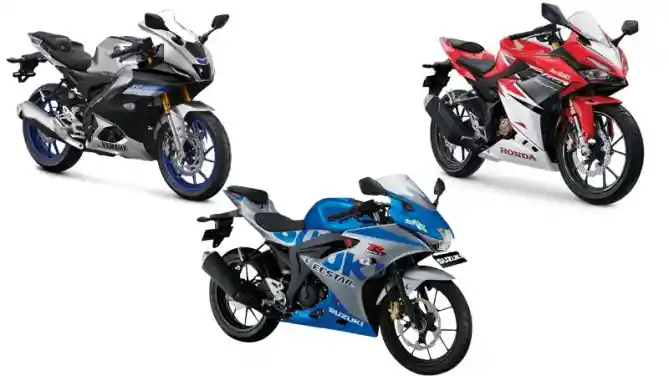 Yamaha R15 Connected, Honda CBR150R, Suzuki GSX-R150