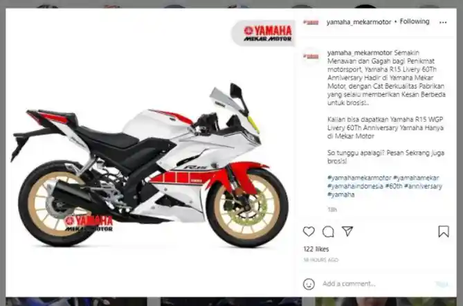 Yamaha R15 World Grand Prix 60th Anniversary