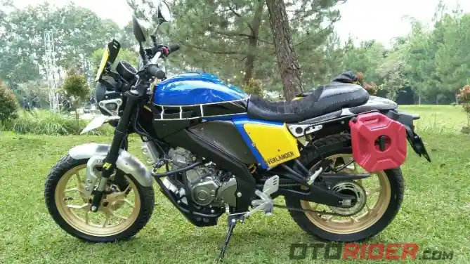 Yamaha XSR 155 custom karya Pickers Store bernama Overlander