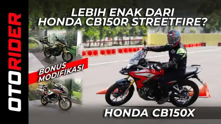 VIDEO: Cobain Sensasi Riding Honda CB150X 2021- First Ride | OtoRider | Indonesia