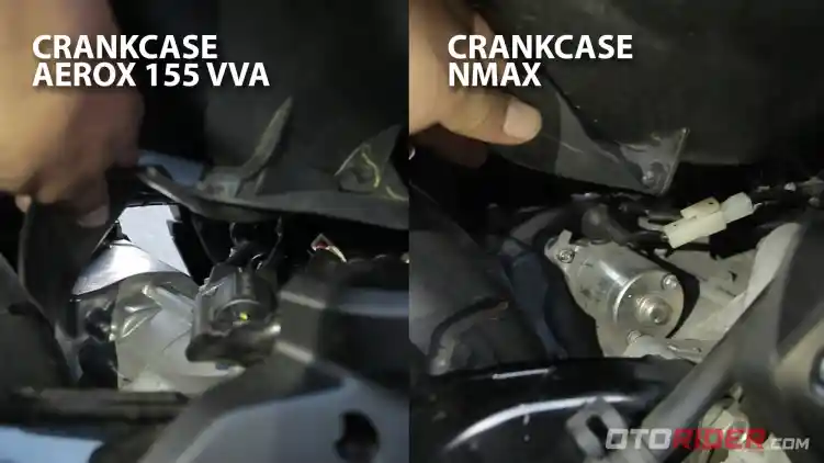 Mesin Yamaha NMax  dan Aerox155 VVA Mulai Crankcase Sampai 