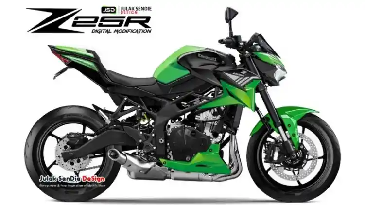 Bocoran Konsep Motor Naked Sport 250 cc 4-Silinder, Kawasaki Z25R