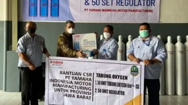 Yamaha Donasikan Alat Kesehatan, Sembako, dan Program Vaksin Gratis untuk Masyarakat