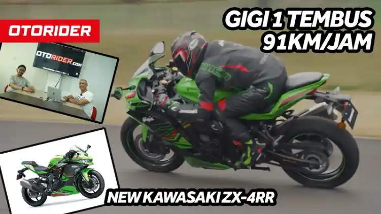 VIDEO: New Kawasaki Ninja ZX-4RR, Harga Rp 200 Jutaan