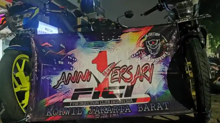 Komunitas Suzuki Satria F150 Jakarta Barat Rayakan Ulang Tahun Pertama