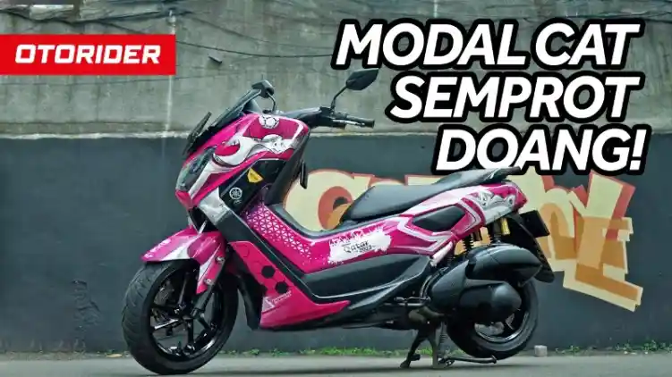 VIDEO: Bikin Tampilan Motor Makin Kece Cuma Pakai Cat Semprot