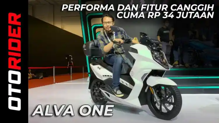 VIDEO: Alva One, Motor Listrik Bertampang Skutik Maxi